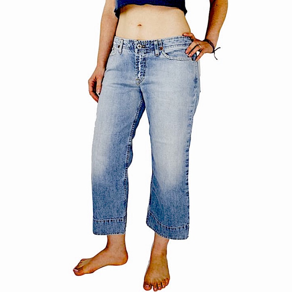 Lucky Brand Crop Jeans Women’s Size 8 / 29 Blue Denim Mid Rise Cropped